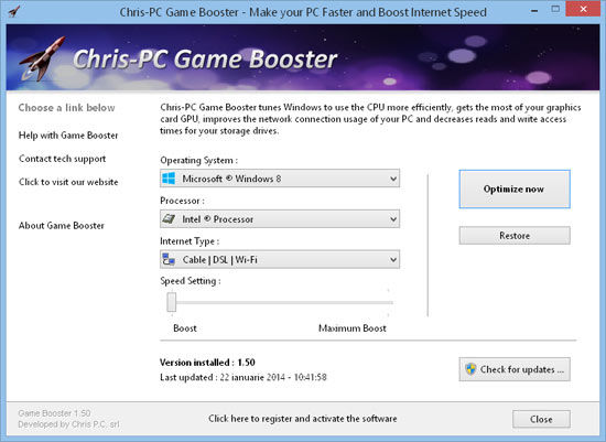 Download Chris-PC Game Booster 3.00 - AfterDawn: Downloads