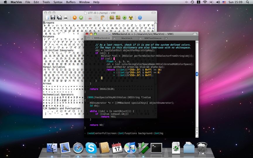 mac os x vim