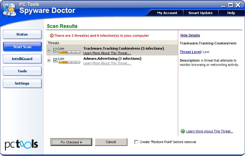 Spyware doctor with antivirus v7.0.0.514