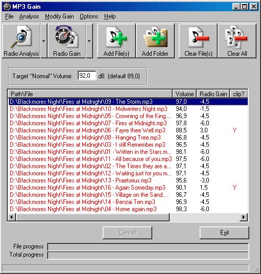 MP3Gain (Stable) screenshot