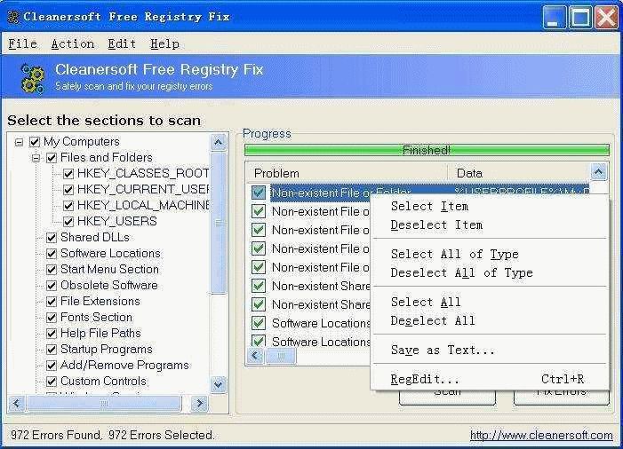 Download Free Registry Fix v2.1 (freeware) - AfterDawn: Software downloads
