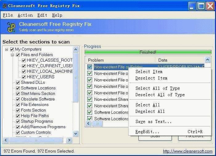 free registry repair software